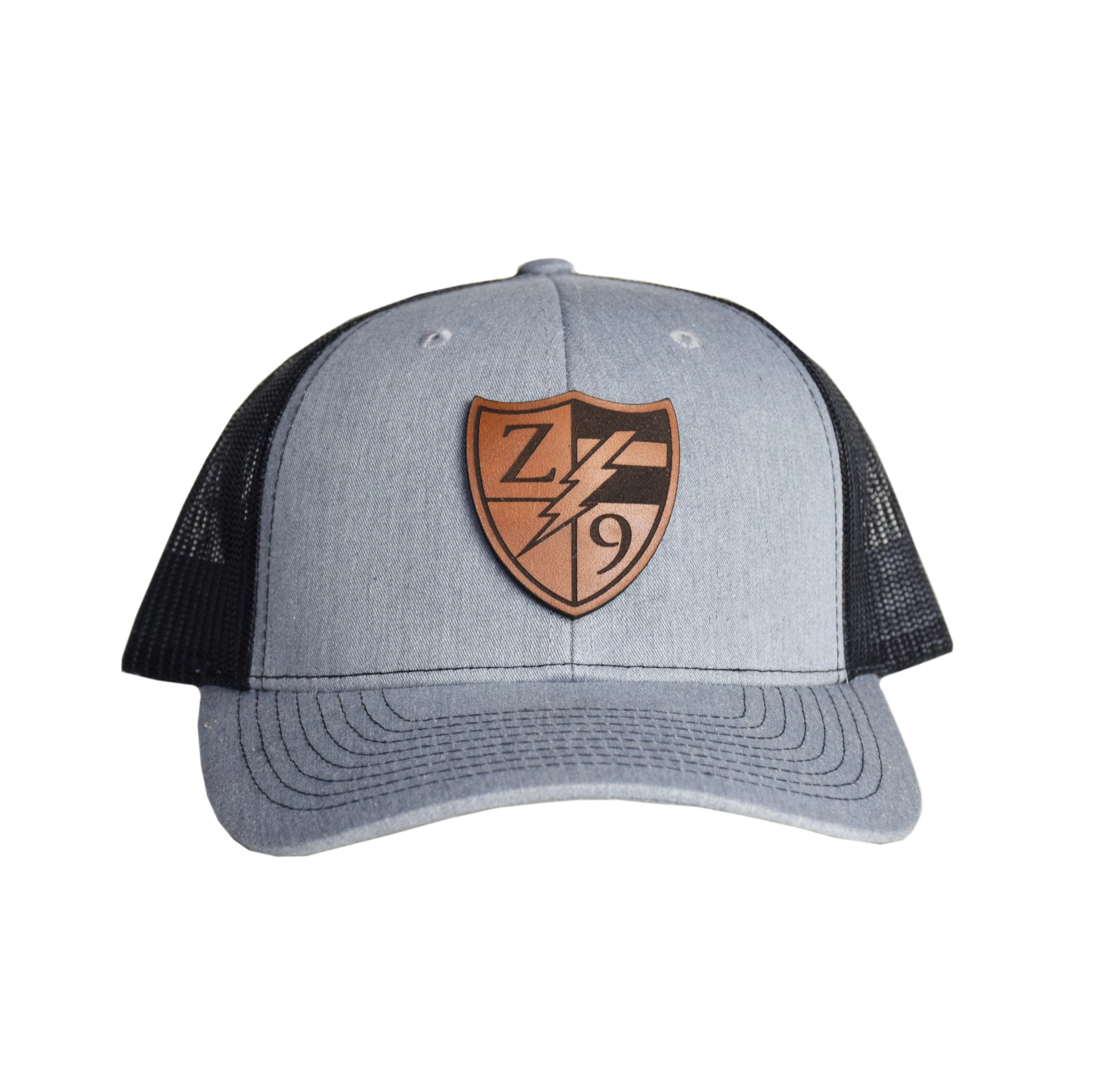 Z9 Shield Logo Leather Snapback