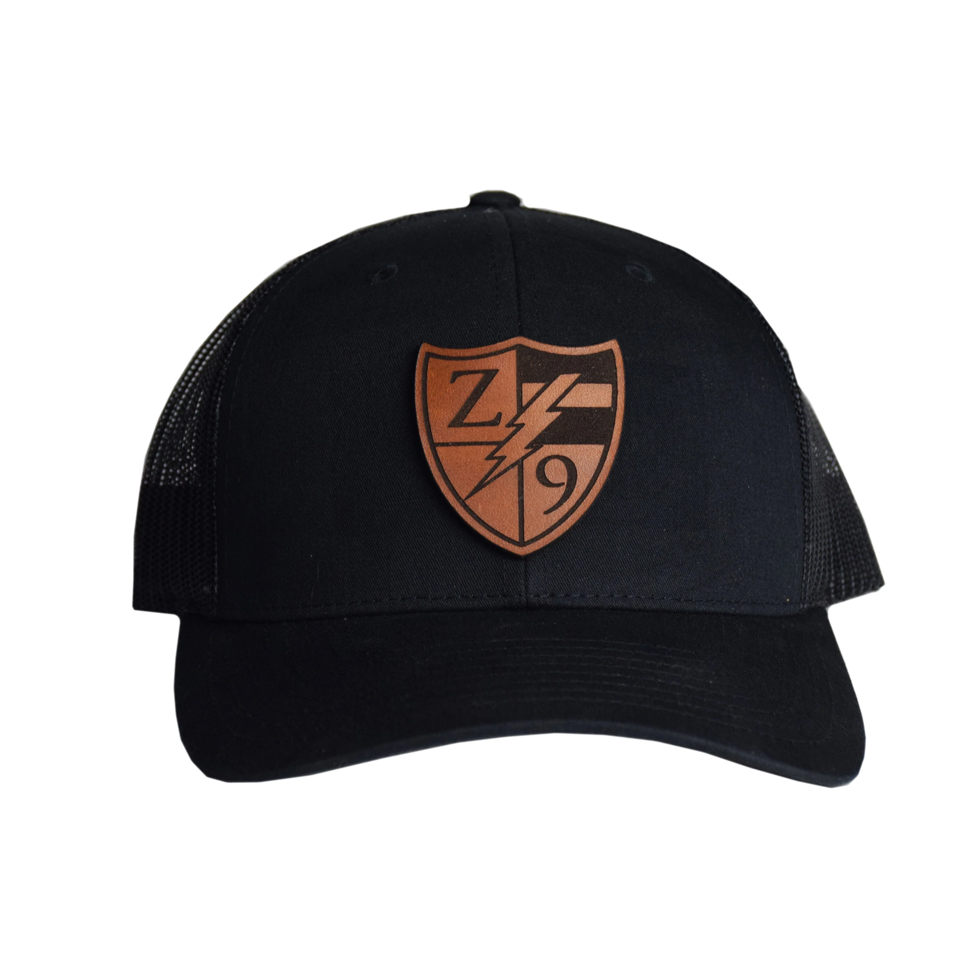 Z9 Shield Logo Leather Snapback - Image 3